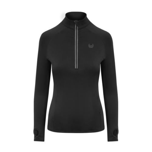 Black Edition 1/2 zip Running Top | Phoenix Sportswear